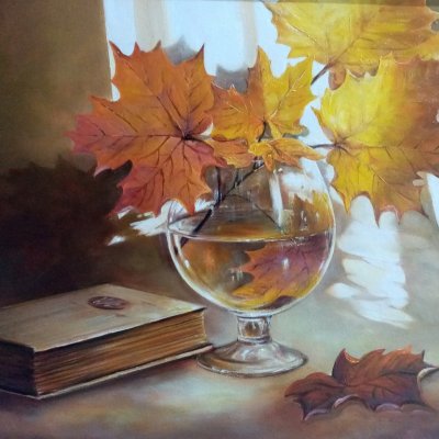 Autumn in the glass