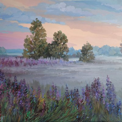 Misty meadow