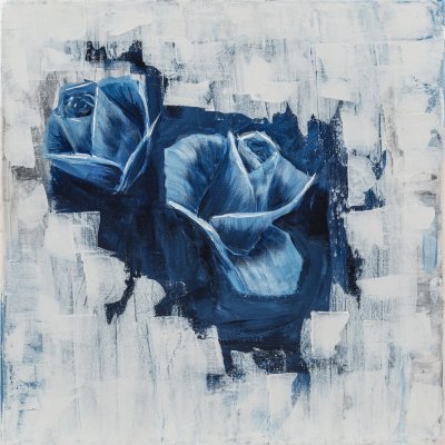 Flowers. Blue roses
