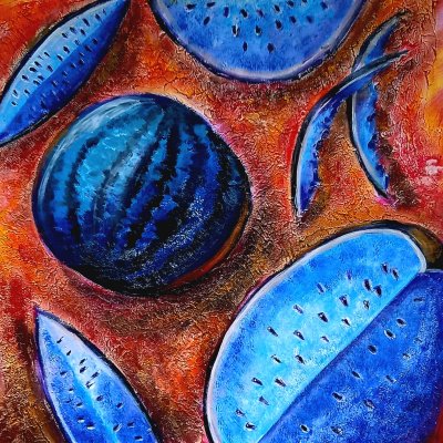 Blue watermelons or Moon cycles
