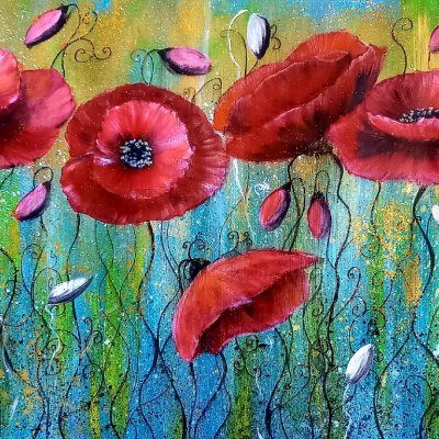 Interior painting “Poppies” 40*60 cm.