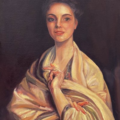 John Singer Sargent. Portrait of Rozara Ormond. Kopia