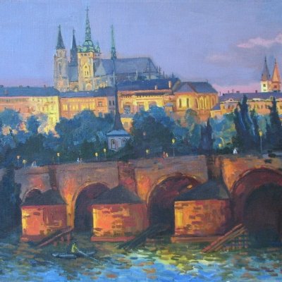 Praga.Charles Bridge
