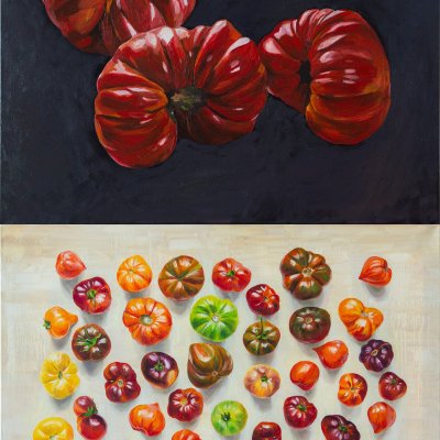 Favorite tomatoes (diptych)
