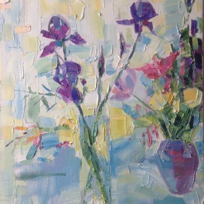Sketch with Irises
