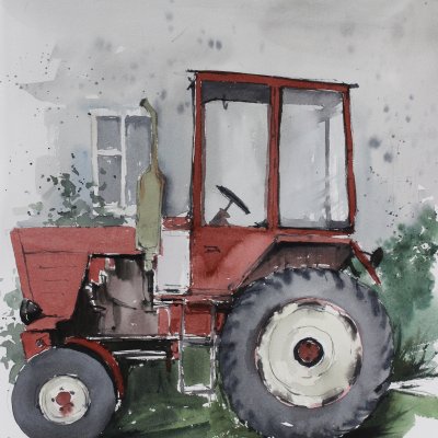 Red tractor