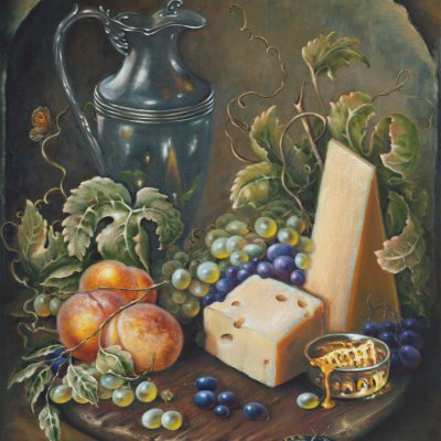 Still life with cheese
