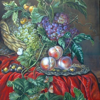 Натюрморт с ягодами и фруктами (копия).