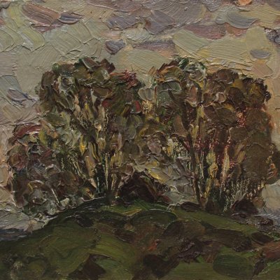 The trees on the hill