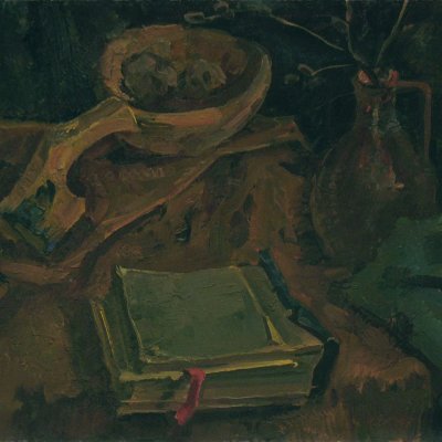 Still life with an old book