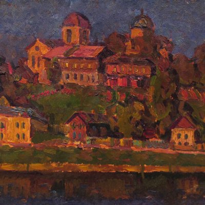 Town above the river