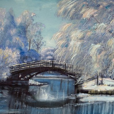 Мост, зима