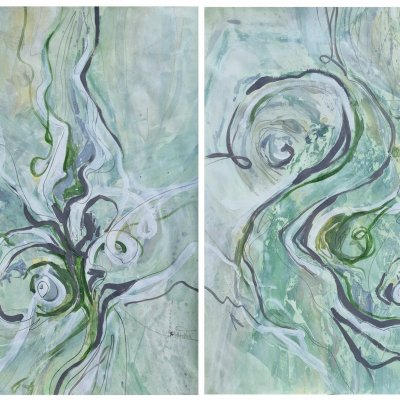 Natural abstraction, diptych