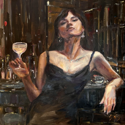 The woman at the bar