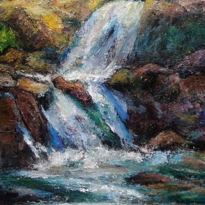Summer waterfall